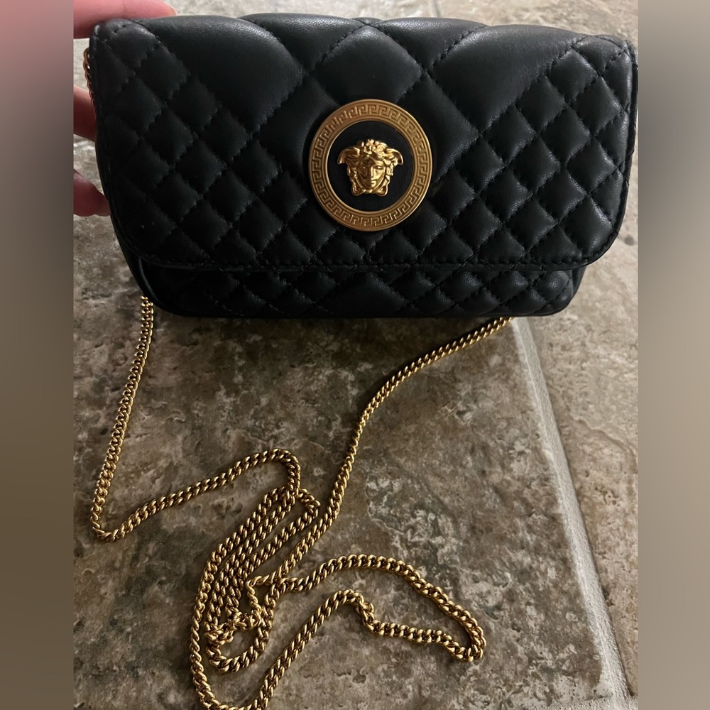 Versace gold crossbody